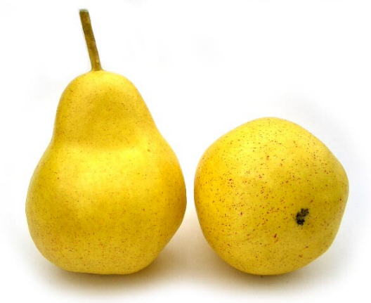 KunmniZ 1Pc Realistic Artificial Fake Fruit Yellow Pear for Display Home Party Festival Decoration